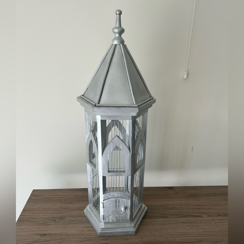 Winter wonderland Antique bird House ✨ birdcage wedding decor 💕card holder